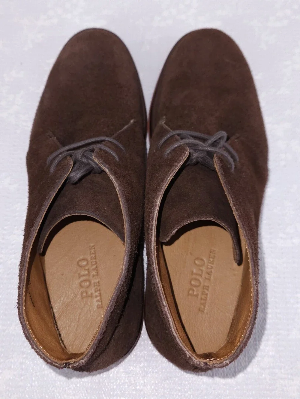 POLO Ralph Lauren Brown Suede Chukka Boots Men's US 10 D Vibram Sole